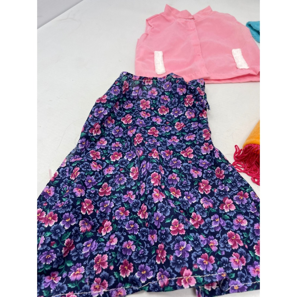 American Girl 8pc Tagged Clothing Lot - Floral Dress, Poncho, Sleep Set & More - Picture 4 of 13